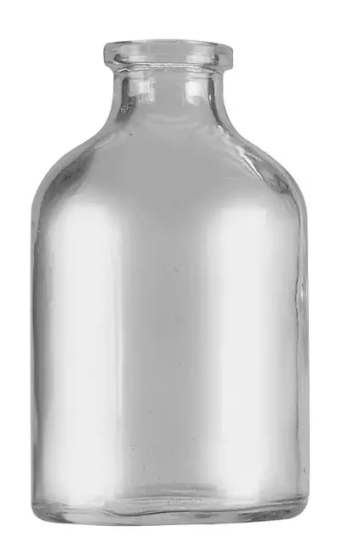 50 ml Injection glass vial high flint Type II